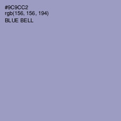 #9C9CC2 - Blue Bell Color Image